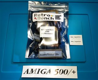 Amiga 500 500,  A500 Commodore Repair Recap Capacitor Kit - High Q Panasonic Caps