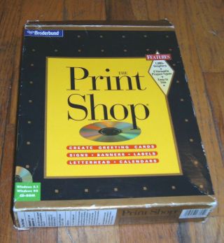The Print Shop - Cd - Rom Version For Windows 3.  1/95