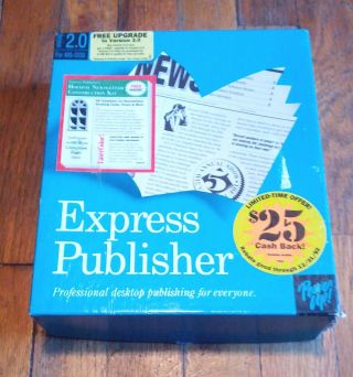 Express Publisher 2.  0 By Power Up Software - 3.  5 " Disks For Ms - Dos 3.  3