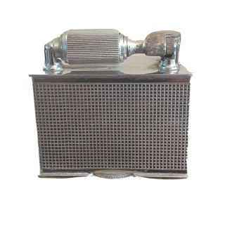 Vintage Mcmurdo Table Petrol Lighter Checkerboard Pattern