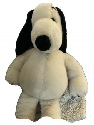 Vintage 1968 18 Inch Peanuts Snoopy Plush Toy Doll United Feature Syndicate