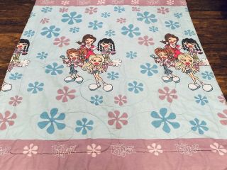Vintage Bratz Bed Comforter Quilt 76” X 86” Full Bed Mga Entertainment Rare
