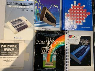 Commodore 64 Floppy Discs,  Games,  Manuals,  Coding Books,  and Software Bundle 3