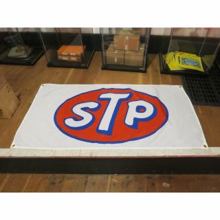 Stp Oil Flag Banner Sign Garage Mancave Hotrod Nascar Ford Chevy Mustang Nova V8