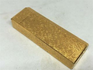 Auth CARTIER Must de K18 Gold - Plated Brushed Bark Pentagon 5 - Sided Lighter Gold 3