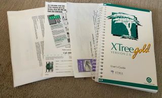 Vintage Xtree Gold Version 2.  0 Enhancement Software 5.  25 " 3.  5 " Disk Ms - Dos Pc