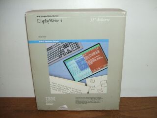 Ibm Displaywrite 4 Reference Software Dos Pc 3.  5 " Floppy Disks Personal Computer