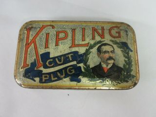 Vintage Advertising Kipling Cut Plug Tobacco Flat Pocket Tin M - 368