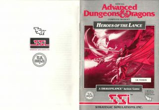 Commodore 64/128 - Heroes of the Lance - 3.  5 inch Disk for the 1581 2