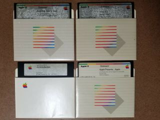 Apple 2e Software 5.  25 " Diskettes Bundle Of 4,  Iie,  Apple Ii,