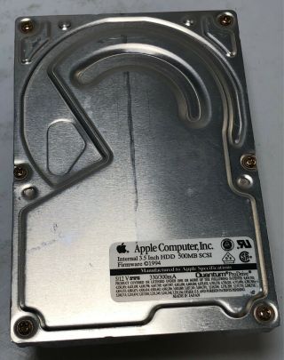 Apple Quantum Prodrive 500mb Scsi Hard Drive As - Is Parts / Mv1843