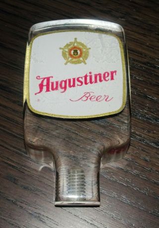 Vintage Lucite Augustiner Beer Tap Knob Handle Bar Tavern