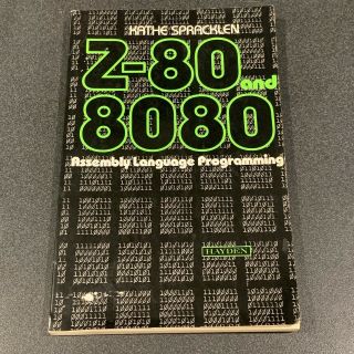 Z - 80 And 8080 Assembly Language Programming 1979 Vintage Computer Computing Book