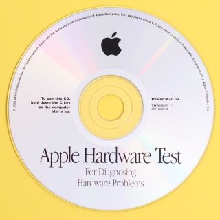 Apple Power Mac G4 Digital Audio Powermac3,  4 Apple Hardware Test Diagnostic Disc