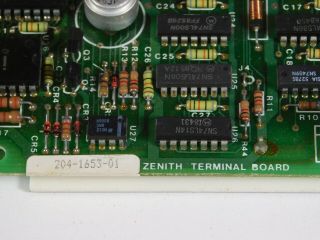 Vintage Heathkit Zenith Terminal Logic Board 204 - 1653 - 01 Computer Card Module 3