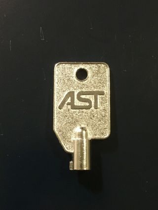 Vintage AST002 PC Personal Computer Desktop Case Lock Barrel Tubular Key 2