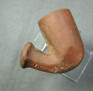 Vintage Pamplin Red Clay Pipe Style " M " Rare Home Industry
