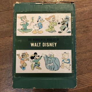 The Wonderful World Of Walt Disney Book Boxed Set.  Vintage 1965 Golden Press