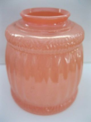 Vintage Depression Glass Peach - Ish Pink - Ish Pastel Lamp Lighting Shade Or Sconce