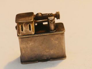 A Vintage Parker Beacon Lift Arm Silver Plated Lighter Made By Dunhill