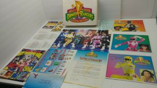 Vintage 1994 Mighty Morphin Power Rangers Official Fan Club Kit Box Photos Ads