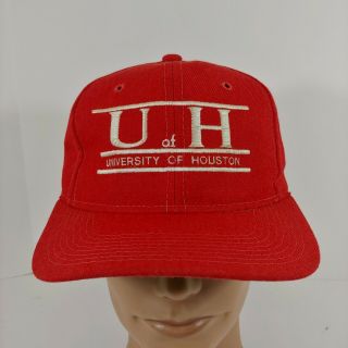 VTG University of Houston Cougars Split Bar Snapback Hat U of H Cap The Game 90s 2