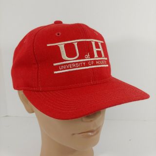 VTG University of Houston Cougars Split Bar Snapback Hat U of H Cap The Game 90s 3