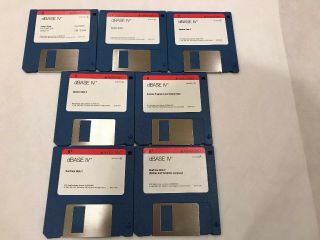 Ashton - Tate Dbase Iv Install Disk For Pc/ms Dos Version 1.  1 (7 3.  5” Floppy Disks)