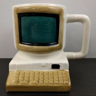 Vintage Desktop Pc Computer Coffee Mug Cup E&b Giftware Fred Hollinger 1992