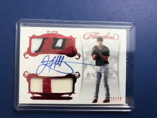 2018 Flawless Jack Flaherty Dual Patch Ruby /20 Auto St.  Louis Cardinals