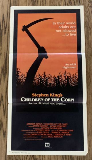 Children Of The Corn - Rare Cult Horror Vintage Movie Poster