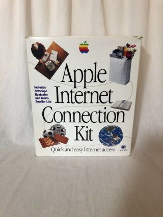 Apple Internet Connection Kit 1995 Vintage Mac Os,  Complete