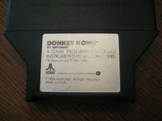 Donkey Kong For Texas Instruments Ti 99/4a Computer System Atari Nintendo