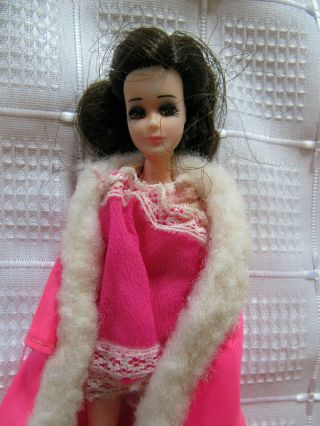 Vintage Rare TOPPER DAWN Doll Melanie in Nightgown Robe Slipper Shoes 2