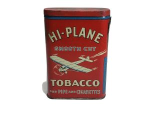 Vintage Hi Plane Tobacco Tin Single Engine