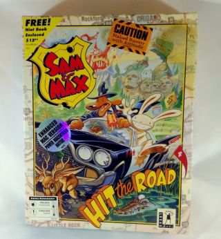 Sam & Max Hit The Road Cd Rom Game,  Enhanced Mac Version/ Power Macintosh Native