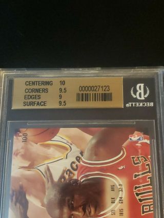 1994 - 95 Emotion 100 Michael Jordan Chicago Bulls BGS 9.  5 GEM 3