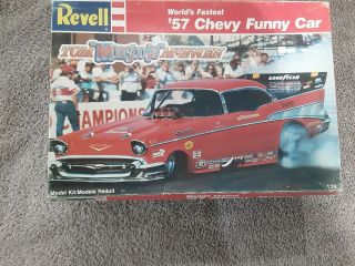 Revell 1957 Chevy Funny Car Model Kit Parts Glass & Decals Look Great