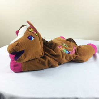 A36 Vintage Lisa Frank Rainbow Chaser Pony Plush 22 " Stuffed Toy Lovey