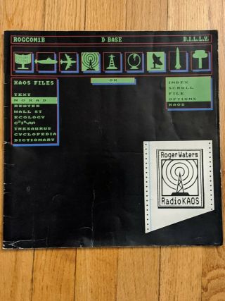 Vintage 1987 Roger Waters Radio Kaos Concert Tour Program.  Poster Not.