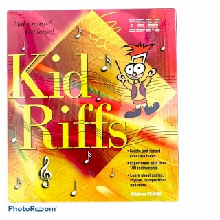 Ibm Kid Riffs Pc Cd - Rom 1995 Windows 3.  1 - Big Box