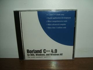 Borland C,  4.  0 For Dos Windows & Windows Nt Cd - Rom Computer Programming In C