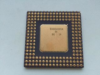 Intel A80486DX2 - 50,  SX641,  Intel 486 DX2 - 50,  Vintage CPU,  GOLD, 2