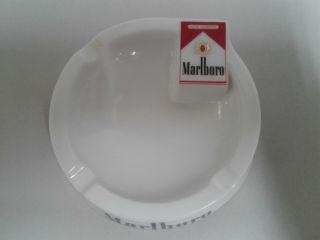 Marlboro Ashtray Opalex Glass France Cigarettes Smoke Tobacco Advertising