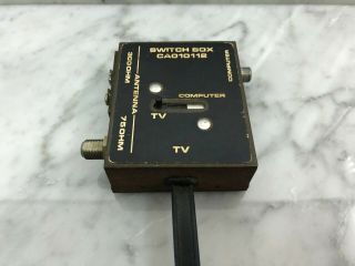 Vintage Atari 2600 Antenna Switch Box Rf Adapter Game Tv Computer Cad10112