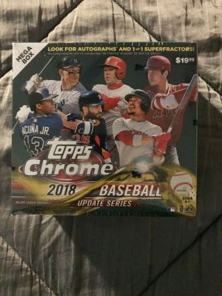 2018 Topps Chrome Update Baseball Mega Box Acuna Soto Gleyber Ohtani Rc