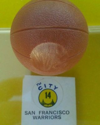 1970 Nba Vintage San Francisco Warriors Mini Gumball Basketball Golden State Aba