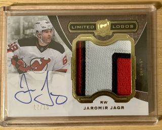 2014 - 15 Ud The Cup Jaromir Jagr Limited Logos Patch Auto /25