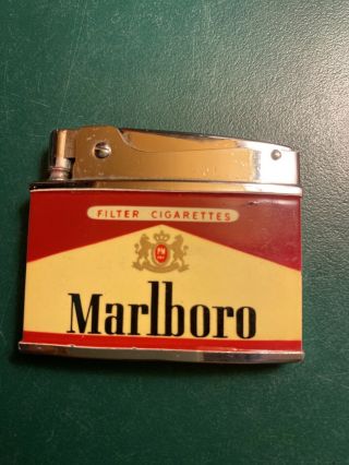 Vintage Marlboro Cigarette Lighter Rare Collectible Advertising