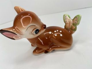 Vintage 1980s Walt Disney Bambi Ceramic Figurine United China & Glass Co Japan